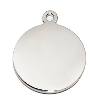 18mm Stainless Steel Silver Circular ID