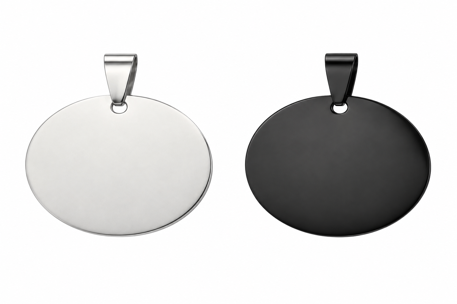 Circular Id In Stainless Steel 30 * 30 Mm Various Colors